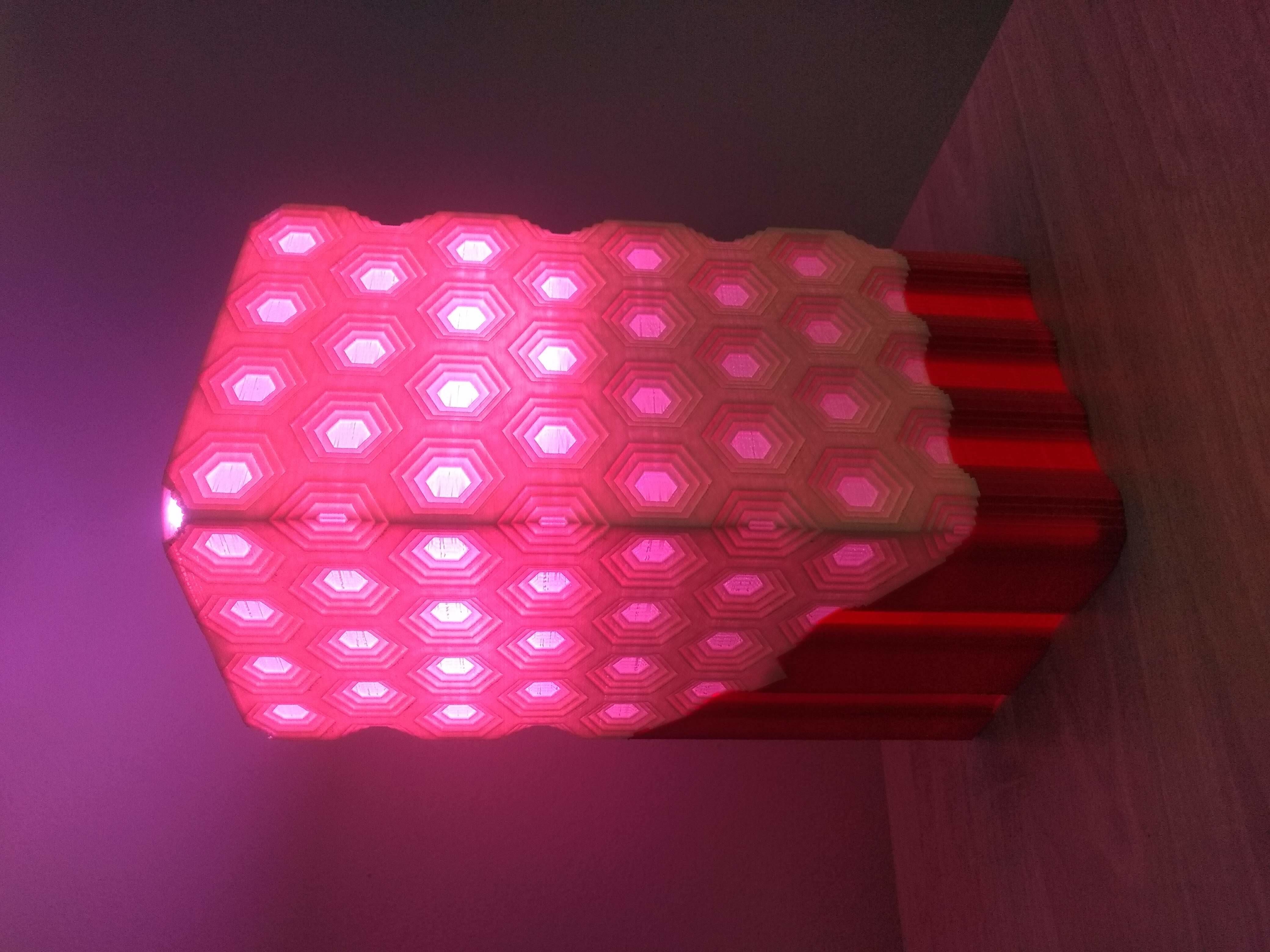 desk lamp hex  3D print model_12