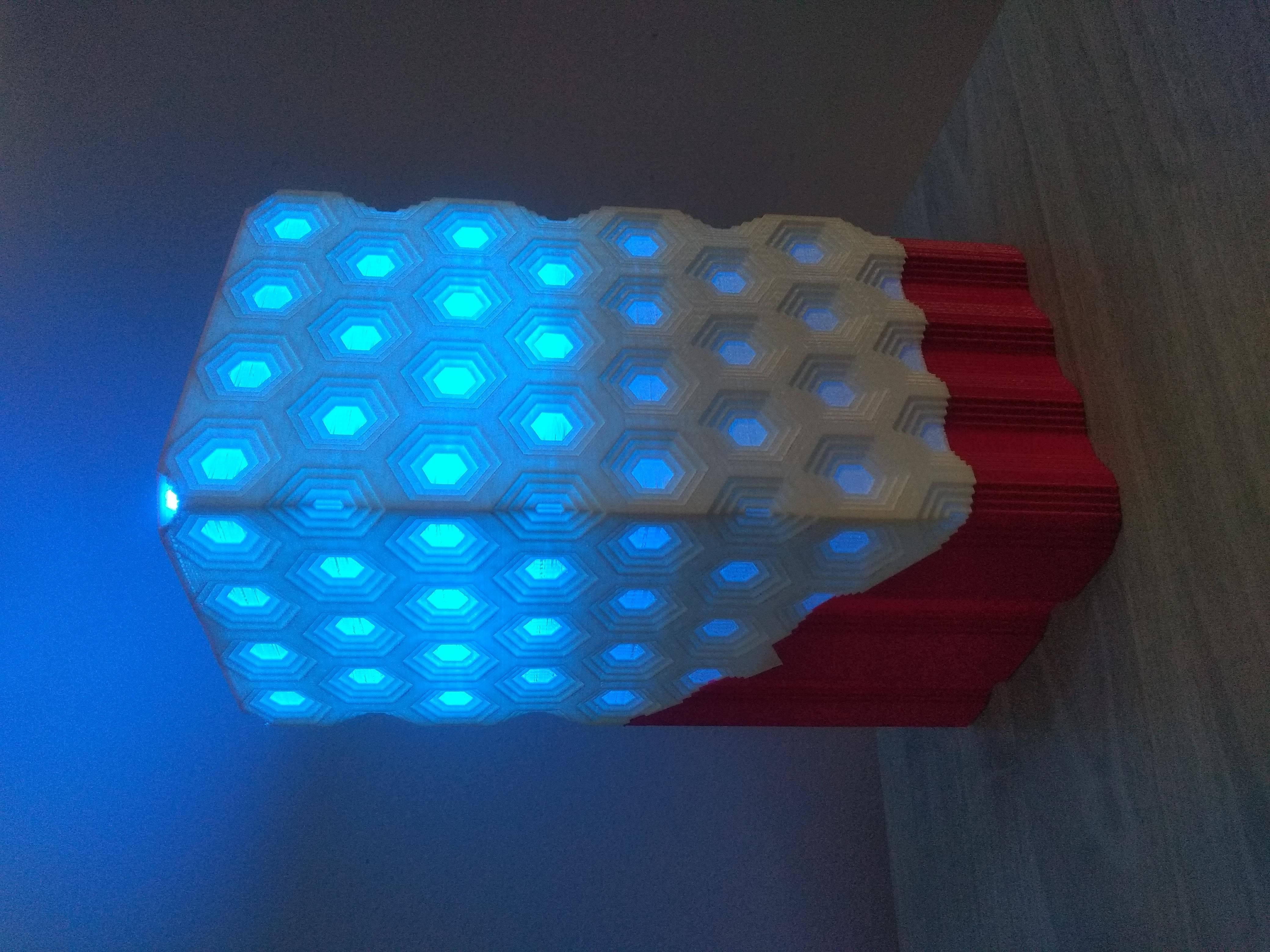 desk lamp hex  3D print model_13