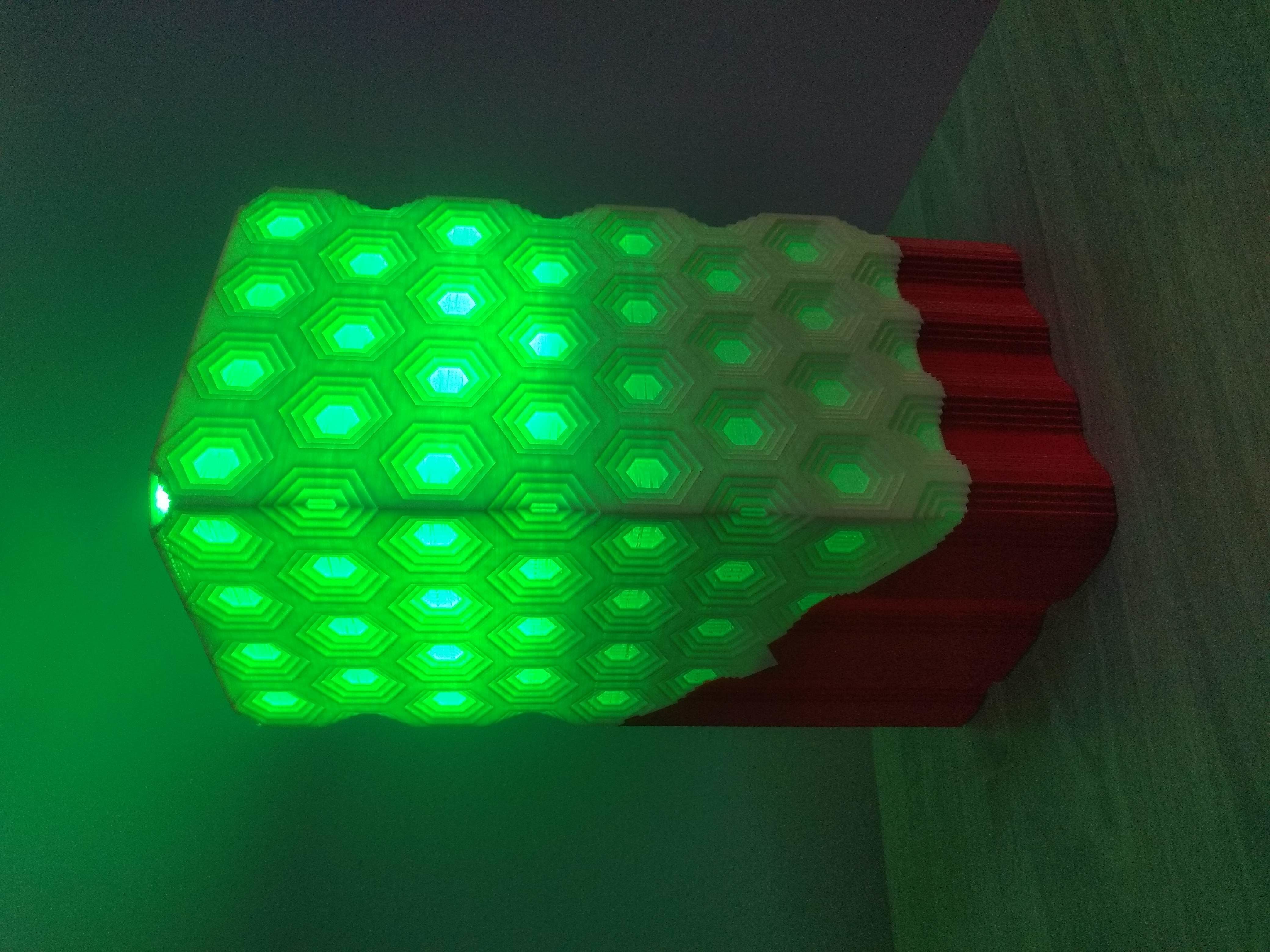 desk lamp hex  3D print model_14