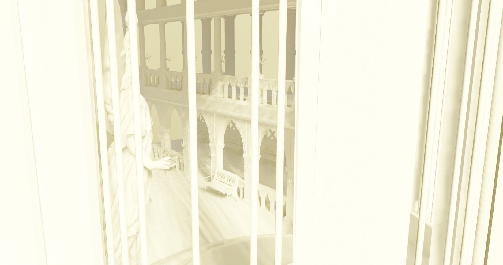 medieval palace  3D model_7