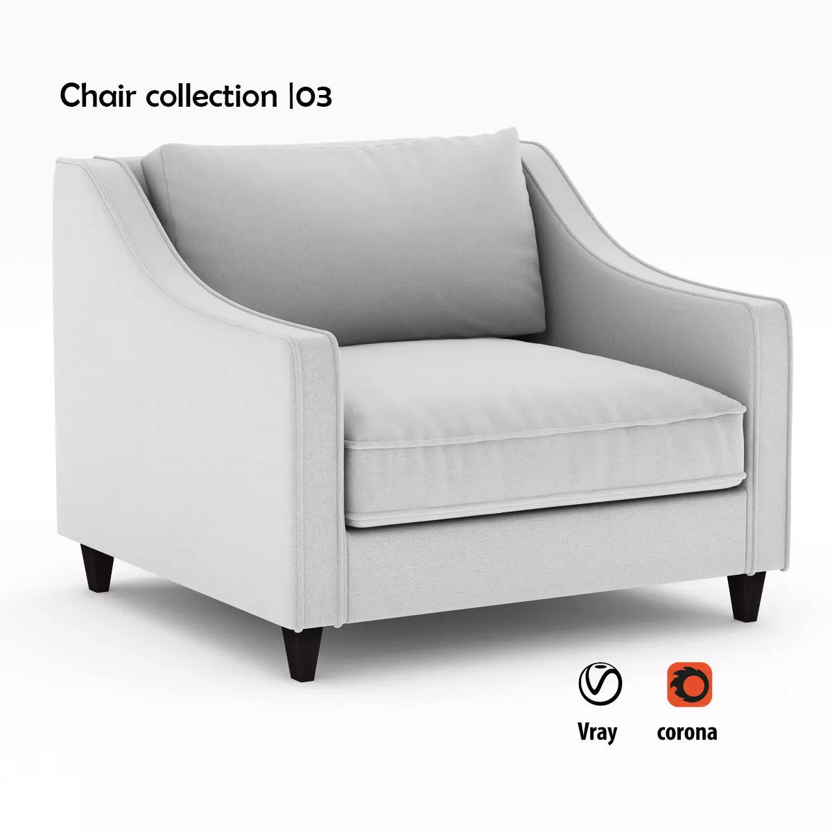 Chair collection 03 3D model