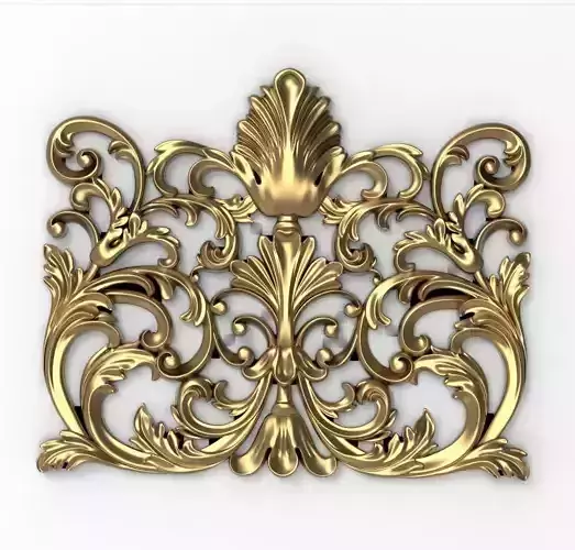Ornament gold ornate design