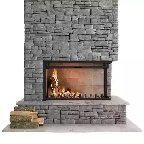  Stone Fireplace