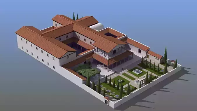 Large Luxury Villa 3D model
