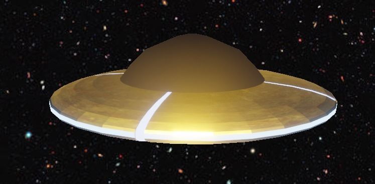 UFO SPACE SHIP LOW-POLY 3D MODEL Low-poly 3D model_3