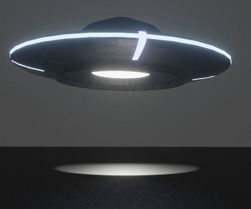 UFO SPACE SHIP LOW-POLY 3D MODEL Low-poly 3D model_5