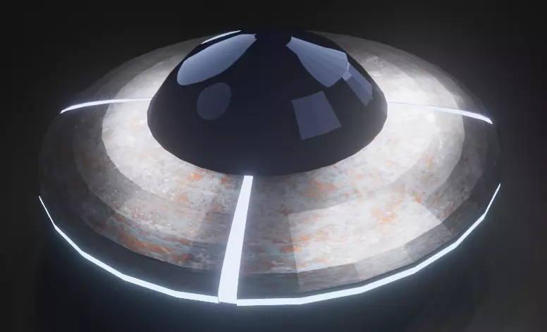 UFO SPACE SHIP LOW-POLY 3D MODEL Low-poly 3D model_0