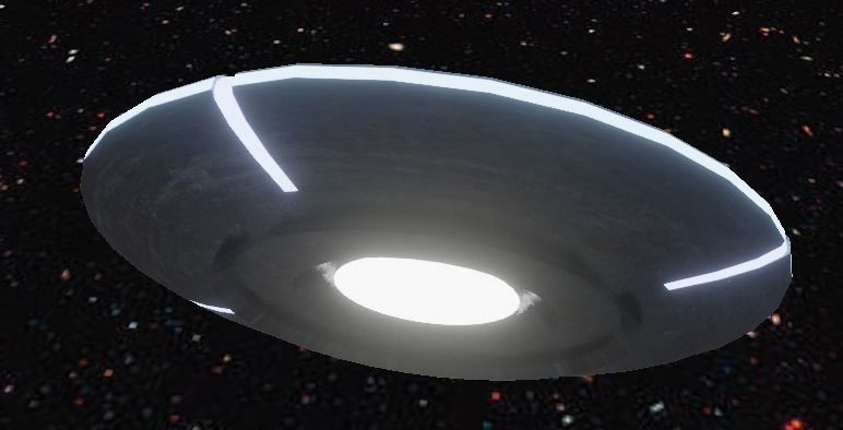 UFO SPACE SHIP LOW-POLY 3D MODEL Low-poly 3D model_4