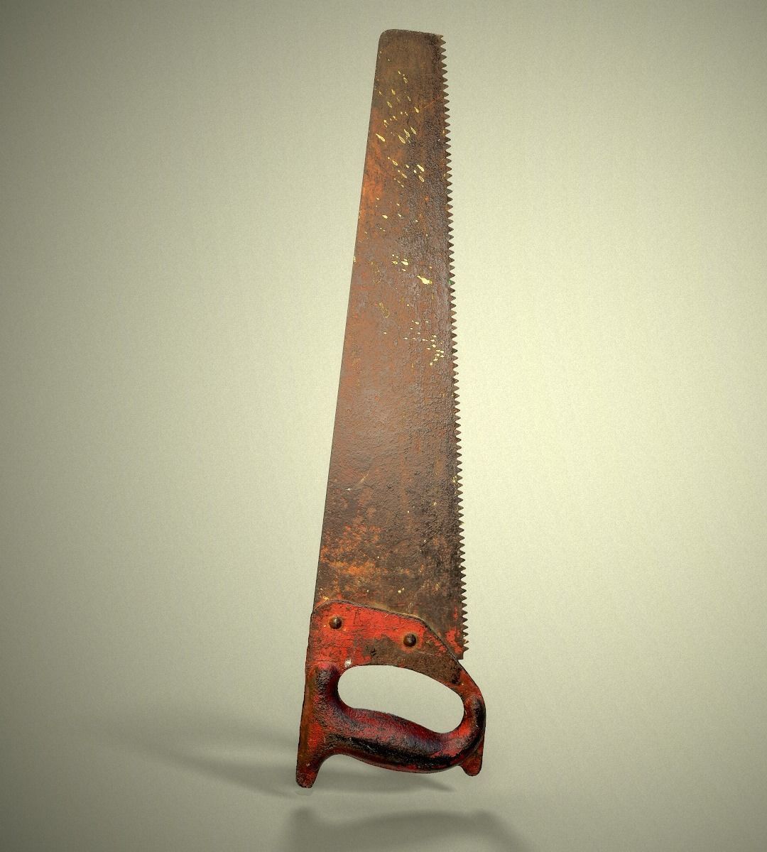 Old Metal Saw 3D model_6