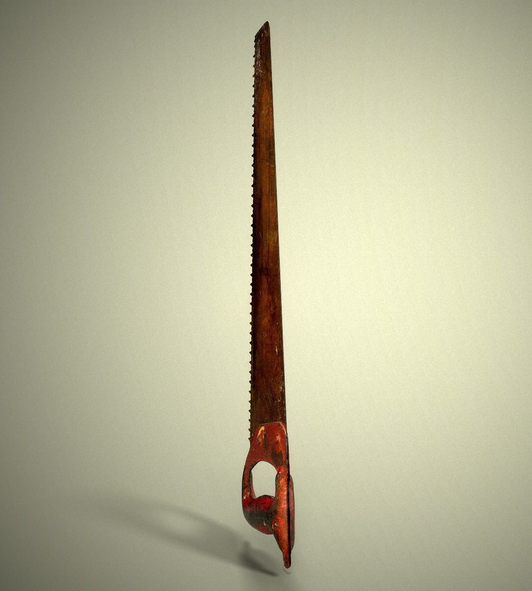 Old Metal Saw 3D model_9