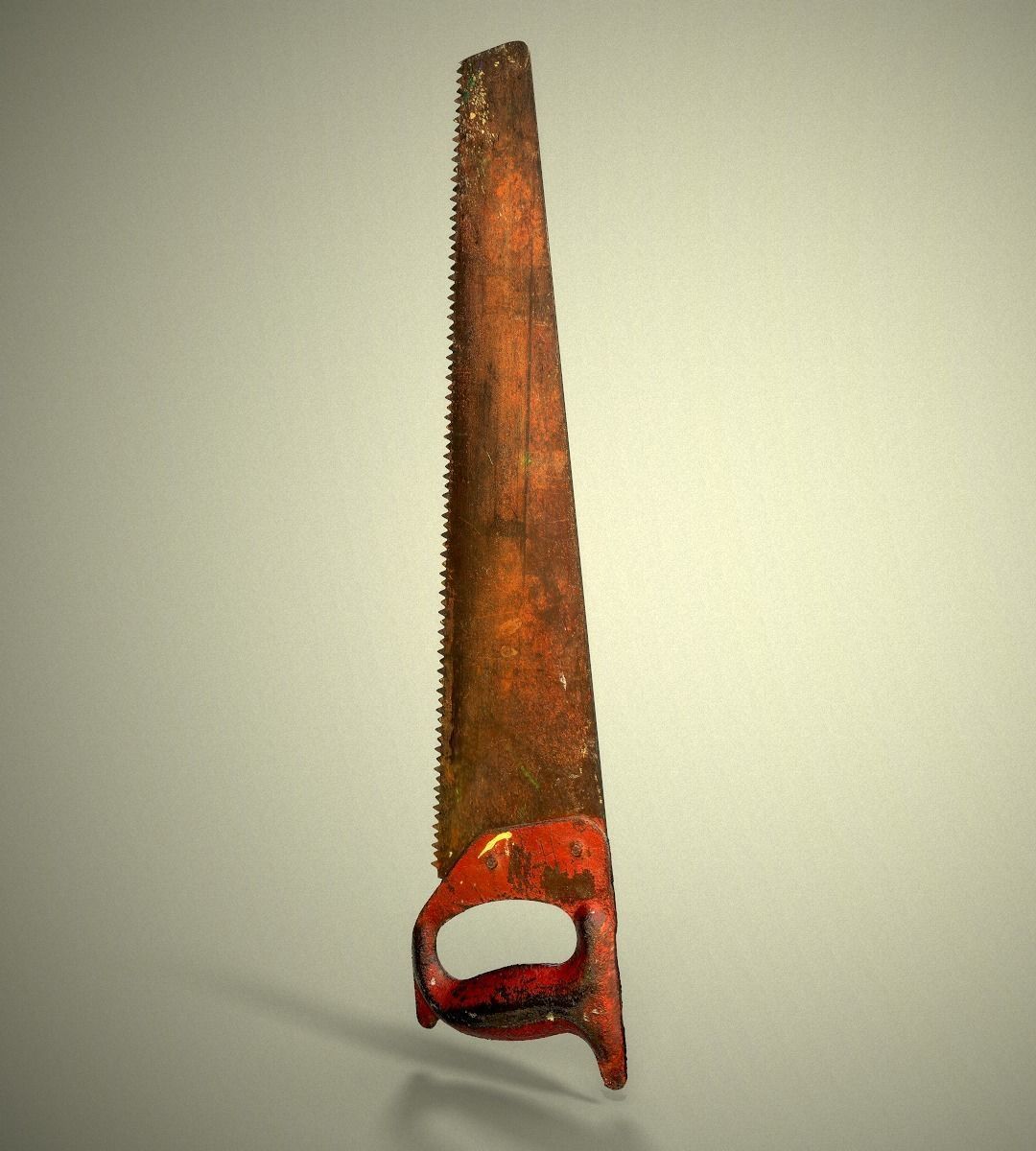 Old Metal Saw 3D model_10