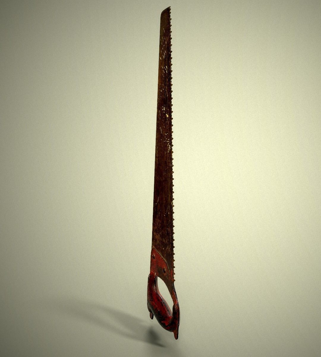 Old Metal Saw 3D model_4