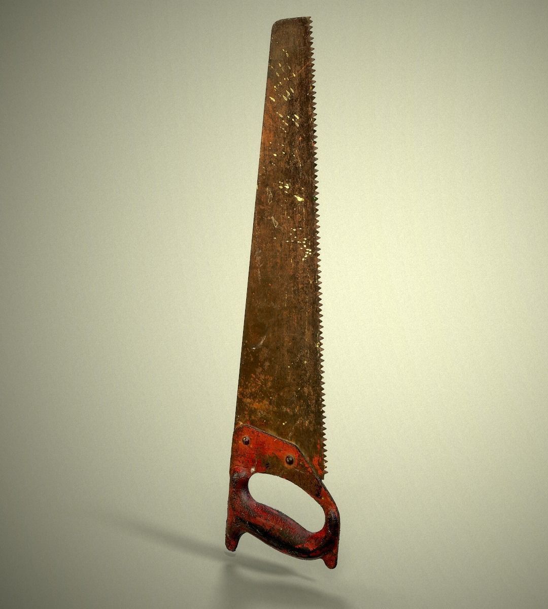 Old Metal Saw 3D model_5