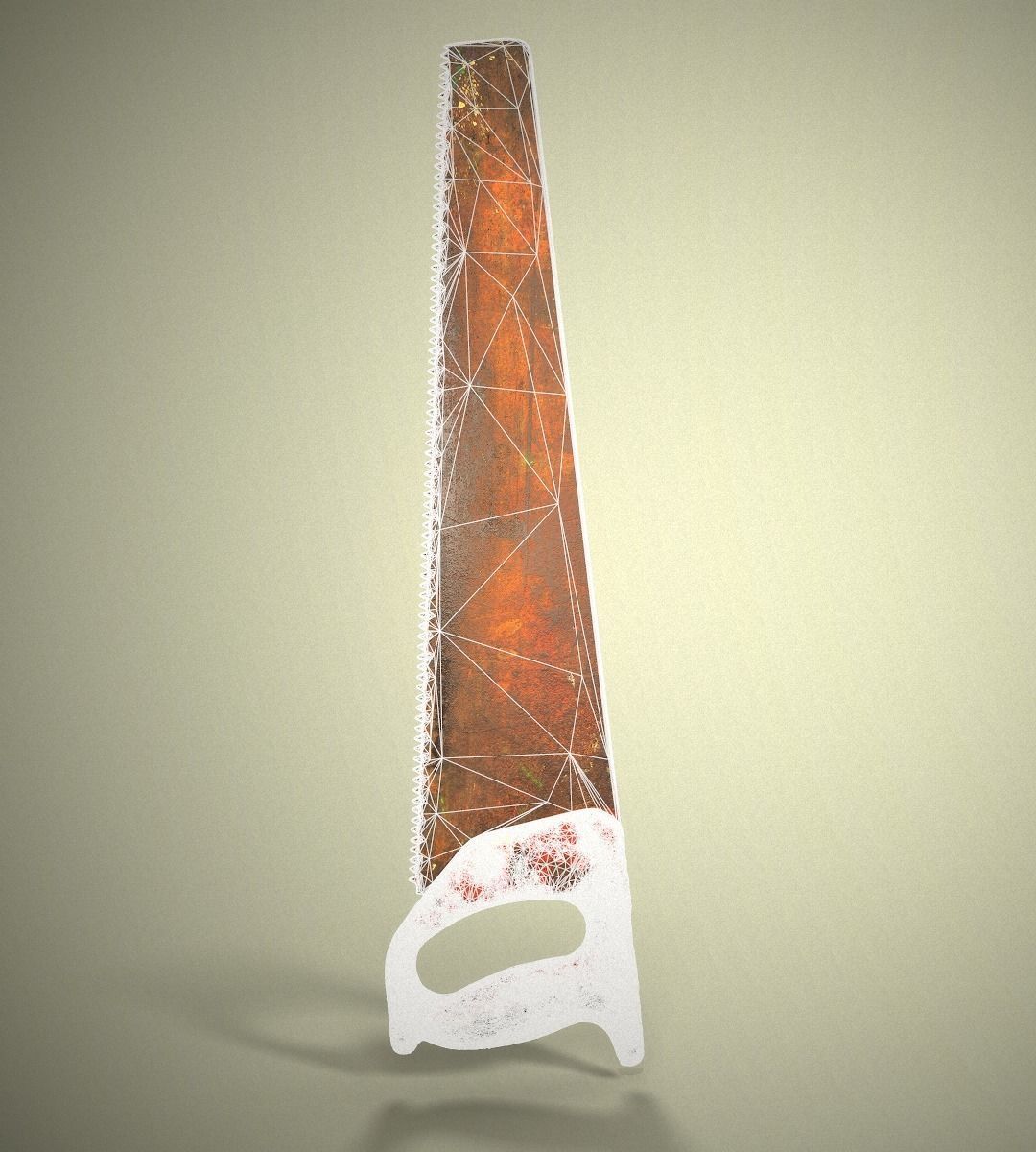 Old Metal Saw 3D model_11