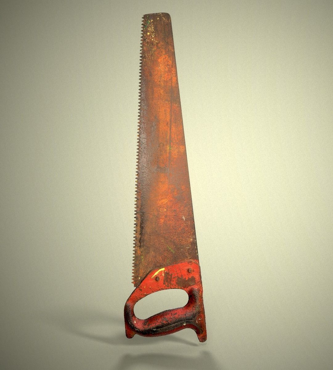 Old Metal Saw 3D model_1