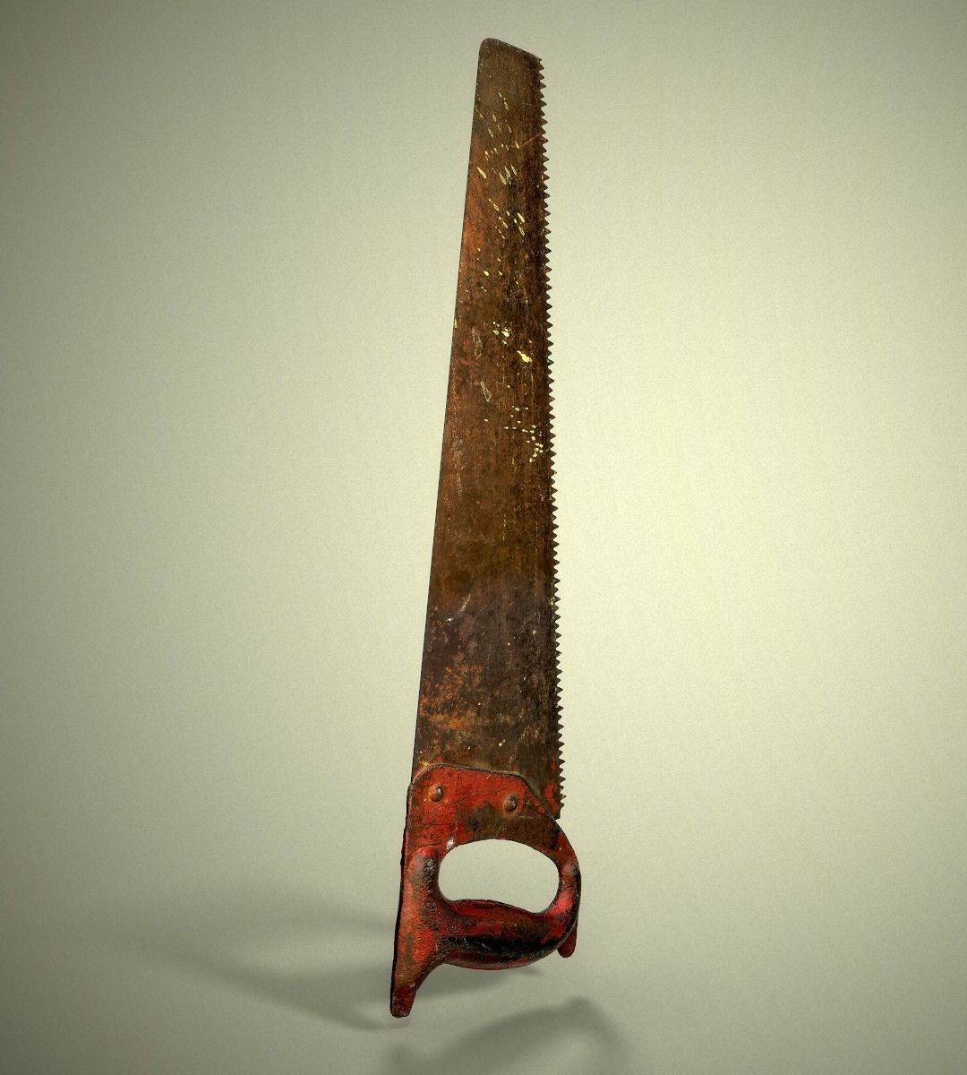 Old Metal Saw 3D model_7