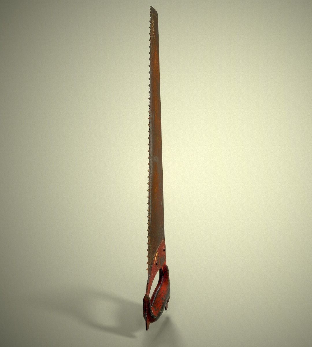 Old Metal Saw 3D model_3