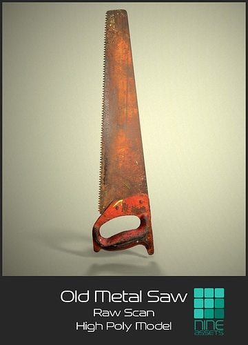 Old Metal Saw 3D model