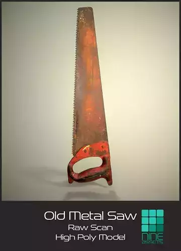 Old Metal Saw 3D model