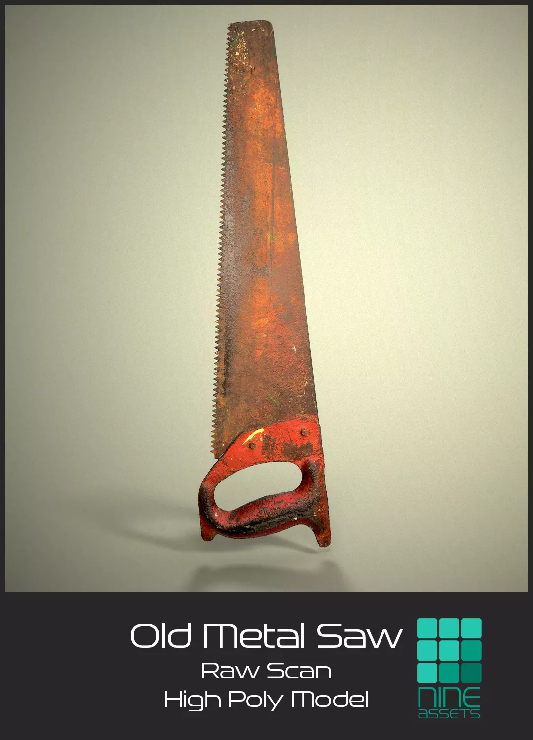 Old Metal Saw 3D model_0