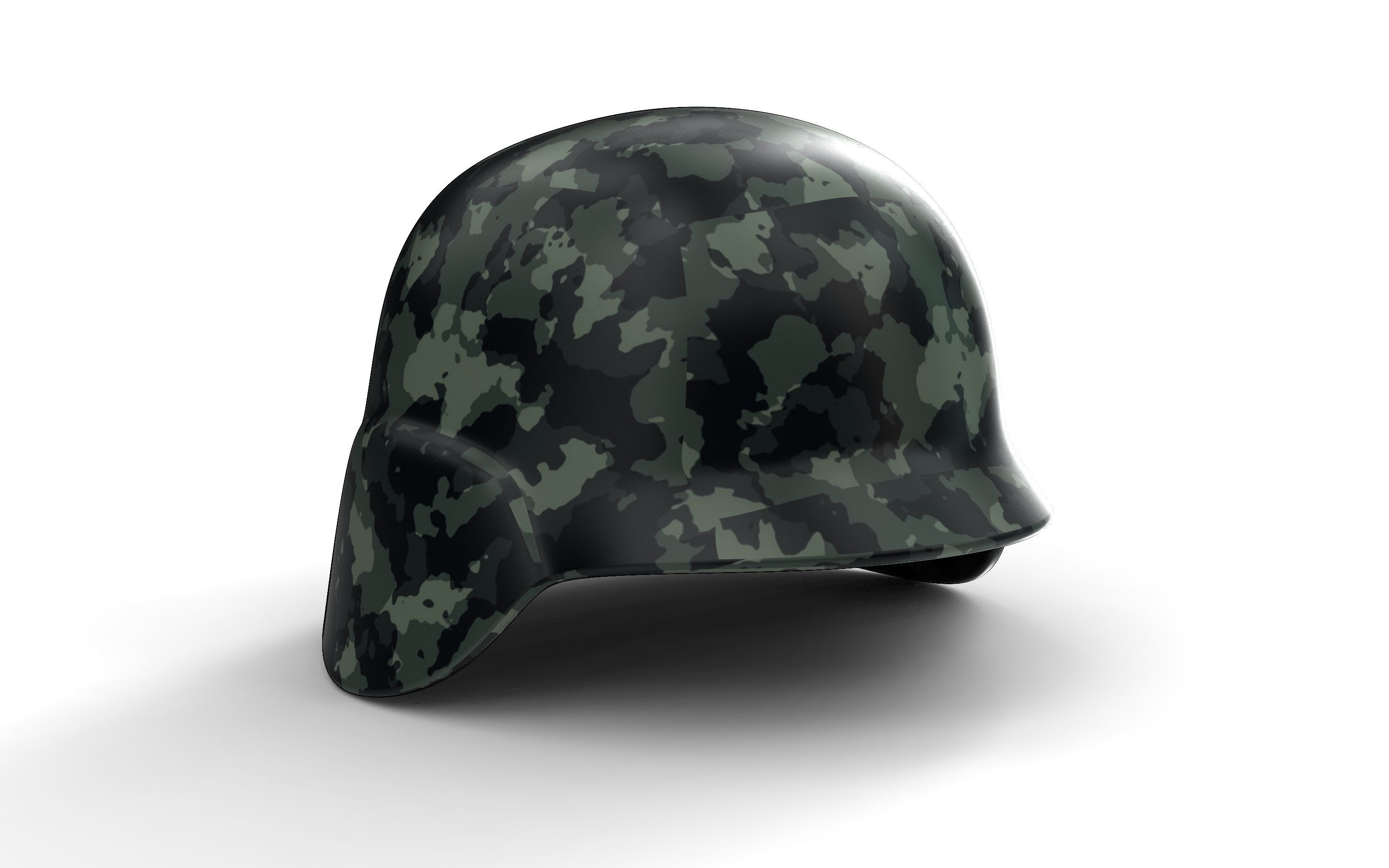 Military helmet 3D print model_3