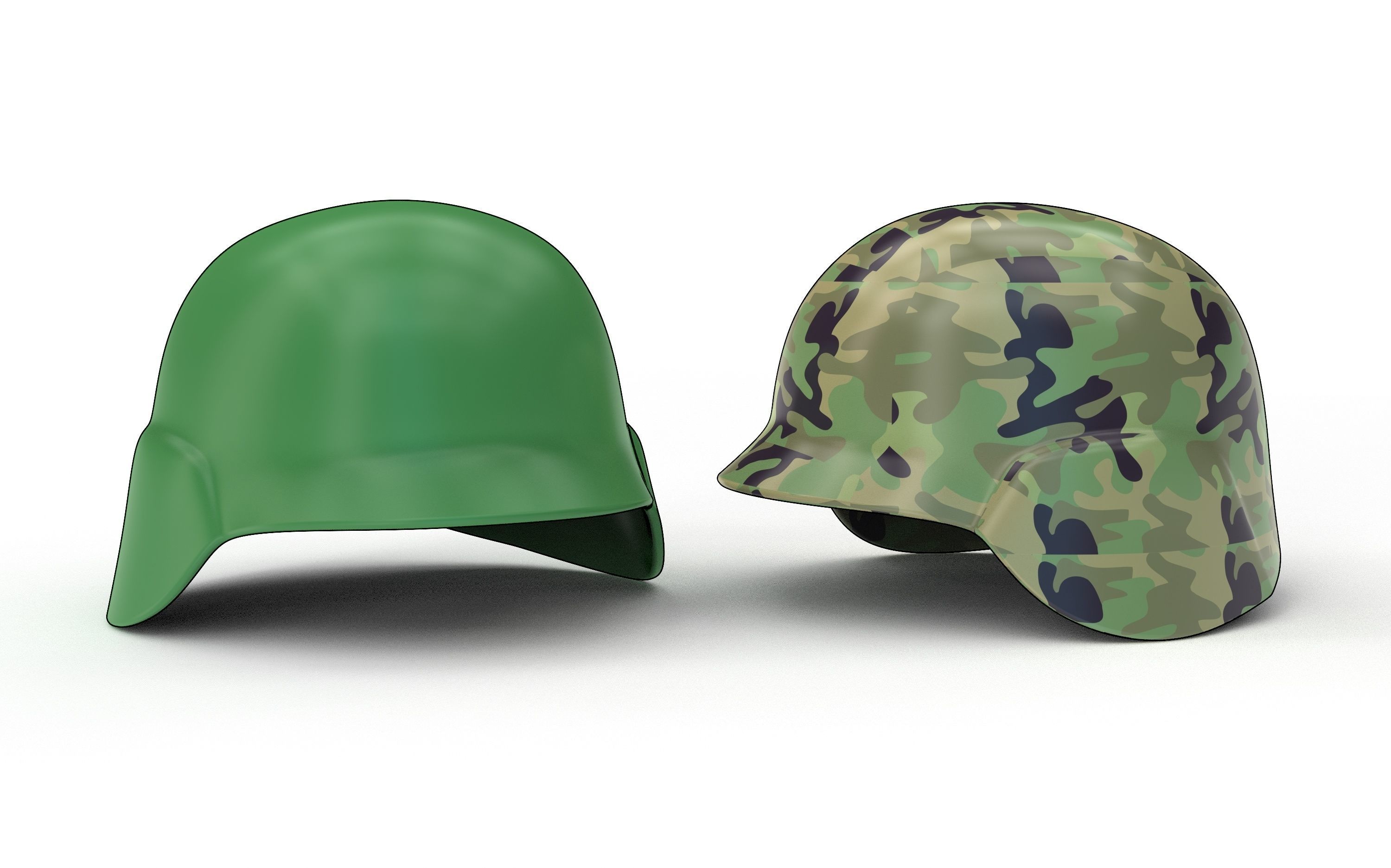 Military helmet 3D print model_2