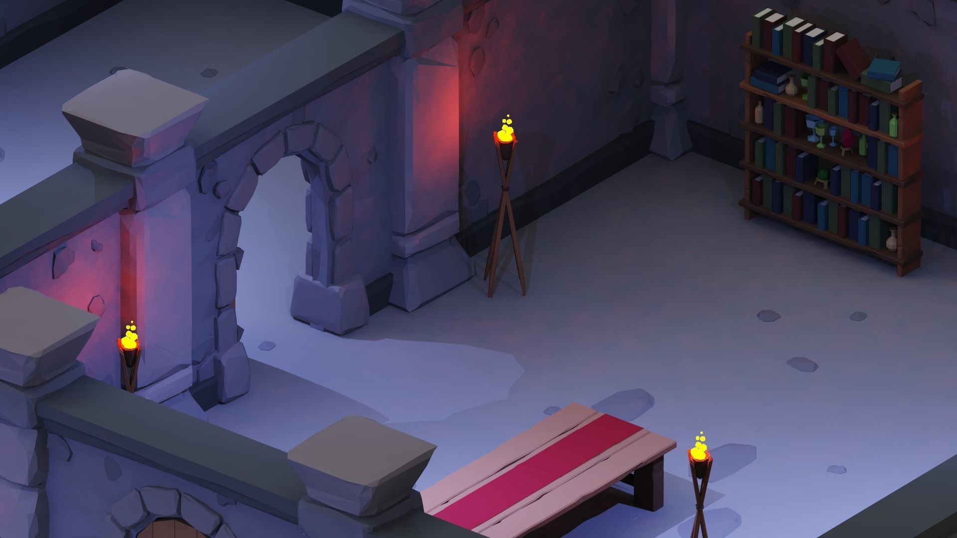 Dungeon Pack - 52 Assets Low-poly 3D model_9