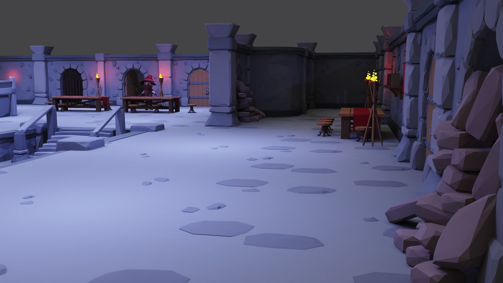 Dungeon Pack - 52 Assets Low-poly 3D model_12