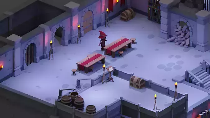 Dungeon Pack - 52 Assets Low-poly 3D model
