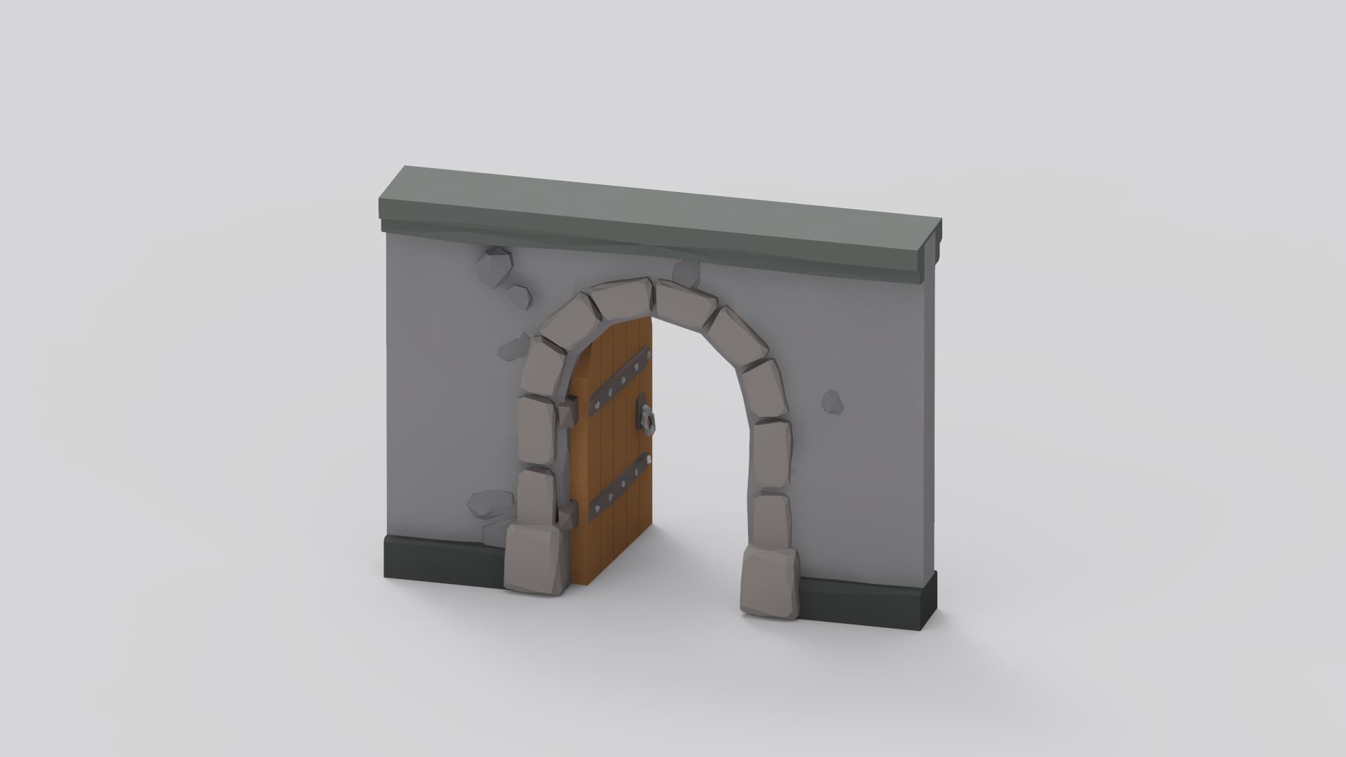 Dungeon Pack - 52 Assets Low-poly 3D model_23