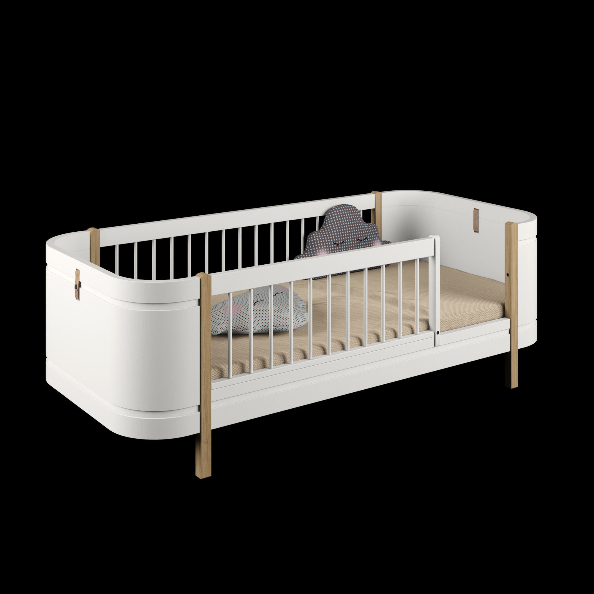 OLIVER FURNITURE Wood Mini Junior Bed 3D model CGTrader