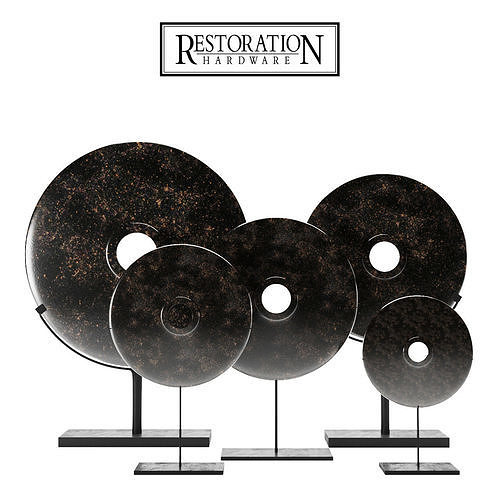 INDONESIAN STONE CURRENCY DISK RH 3D model