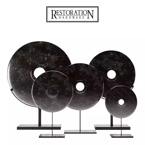 INDONESIAN STONE CURRENCY DISK RH 3D model