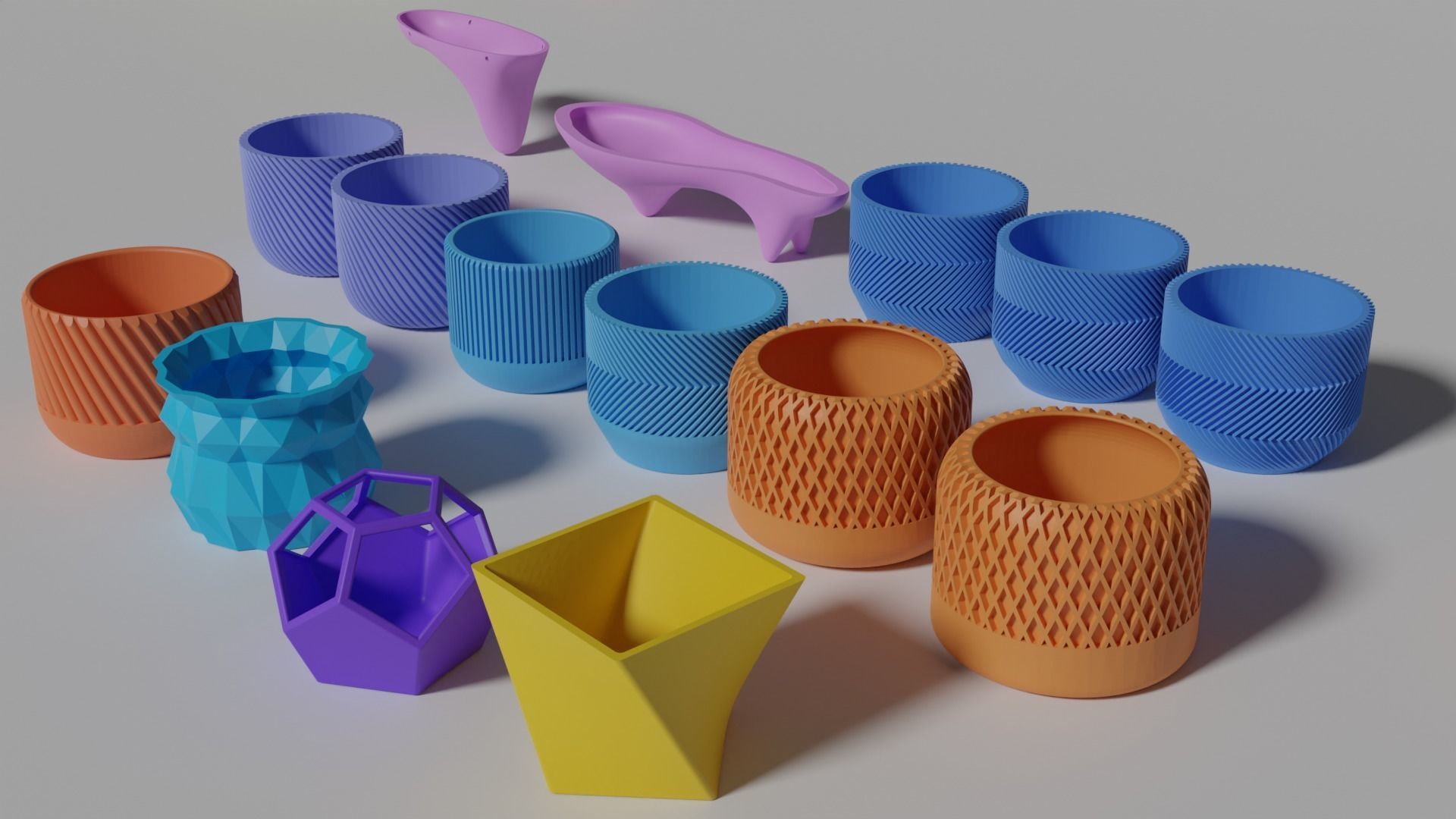 3D Printed 73  Flower pots for succulent plants  3D print model_12