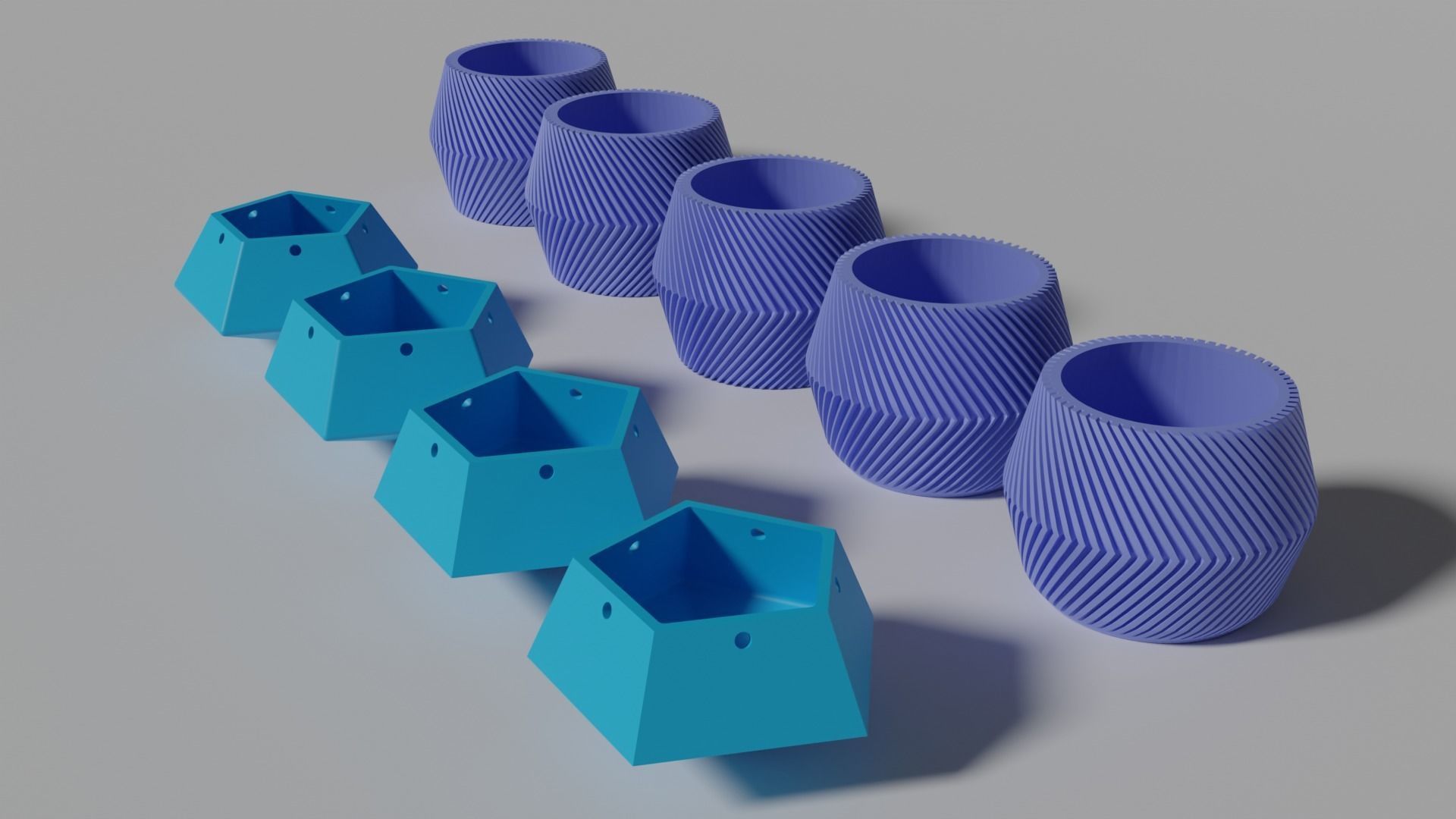 3D Printed 73  Flower pots for succulent plants  3D print model_15
