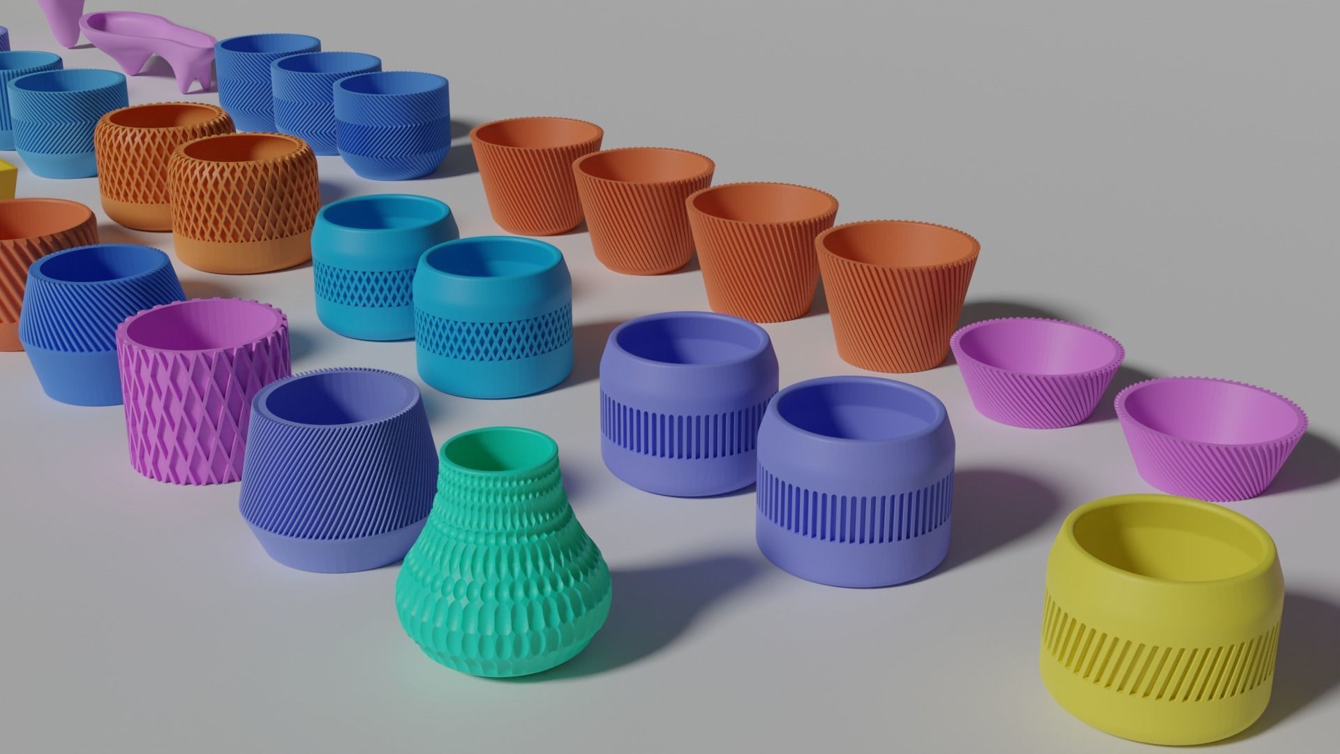 3D Printed 73  Flower pots for succulent plants  3D print model_11
