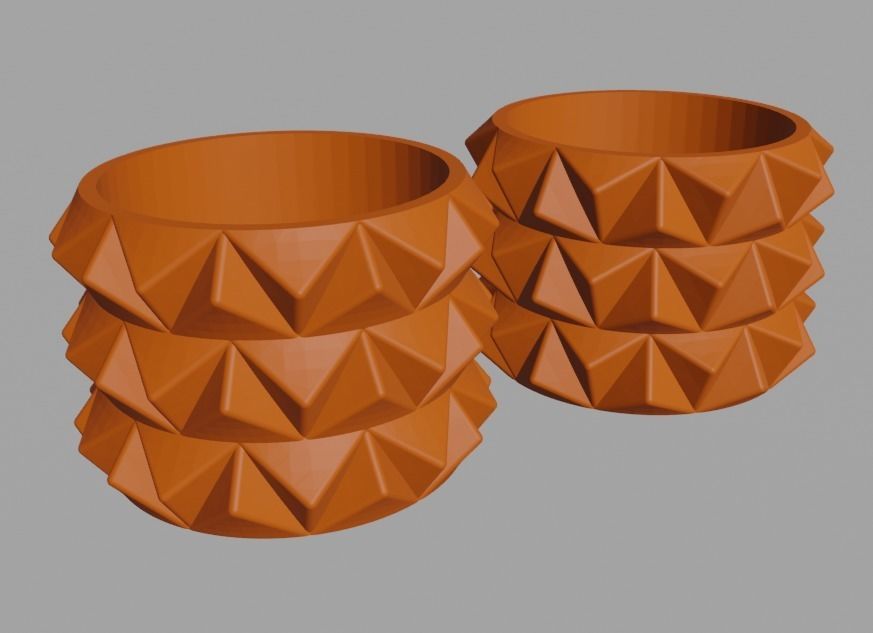 3D Printed 73  Flower pots for succulent plants  3D print model_8