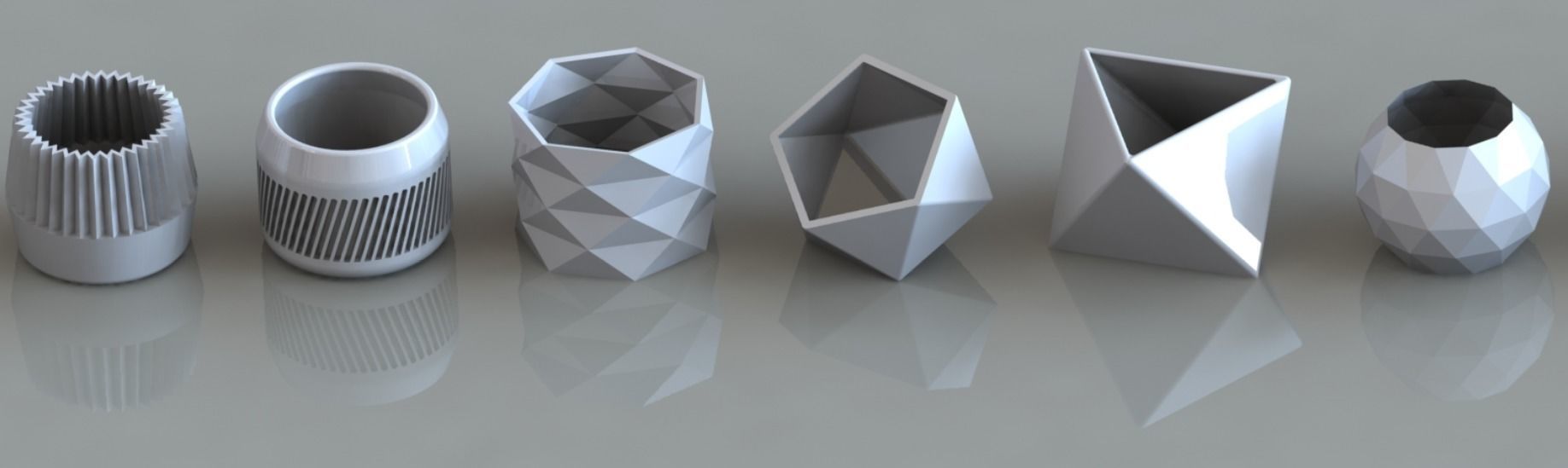 3D Printed 73  Flower pots for succulent plants  3D print model_22