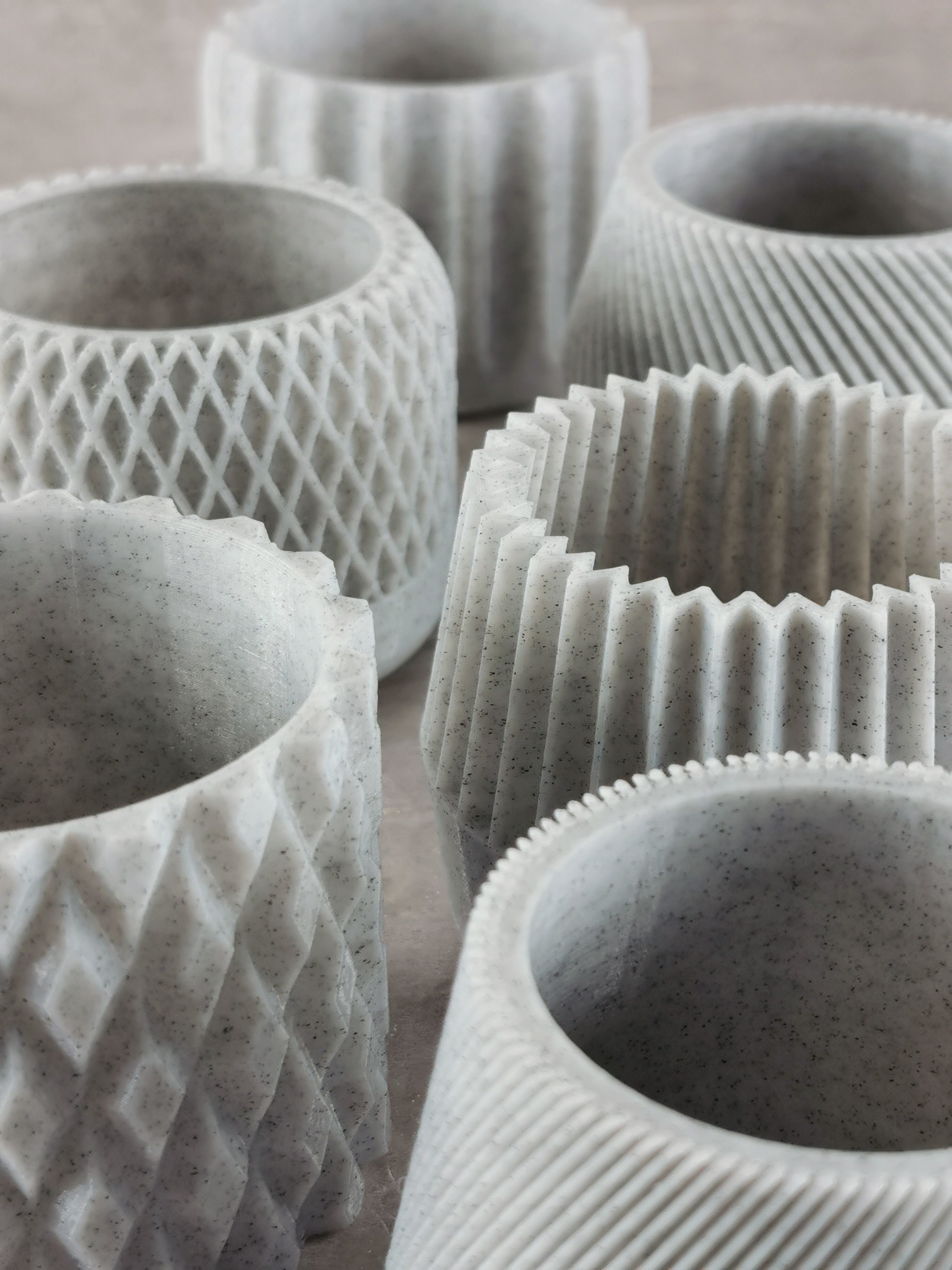 3D Printed 73  Flower pots for succulent plants  3D print model_1