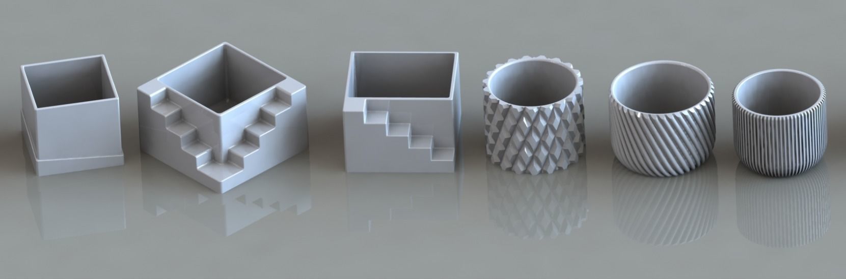 3D Printed 73  Flower pots for succulent plants  3D print model_20
