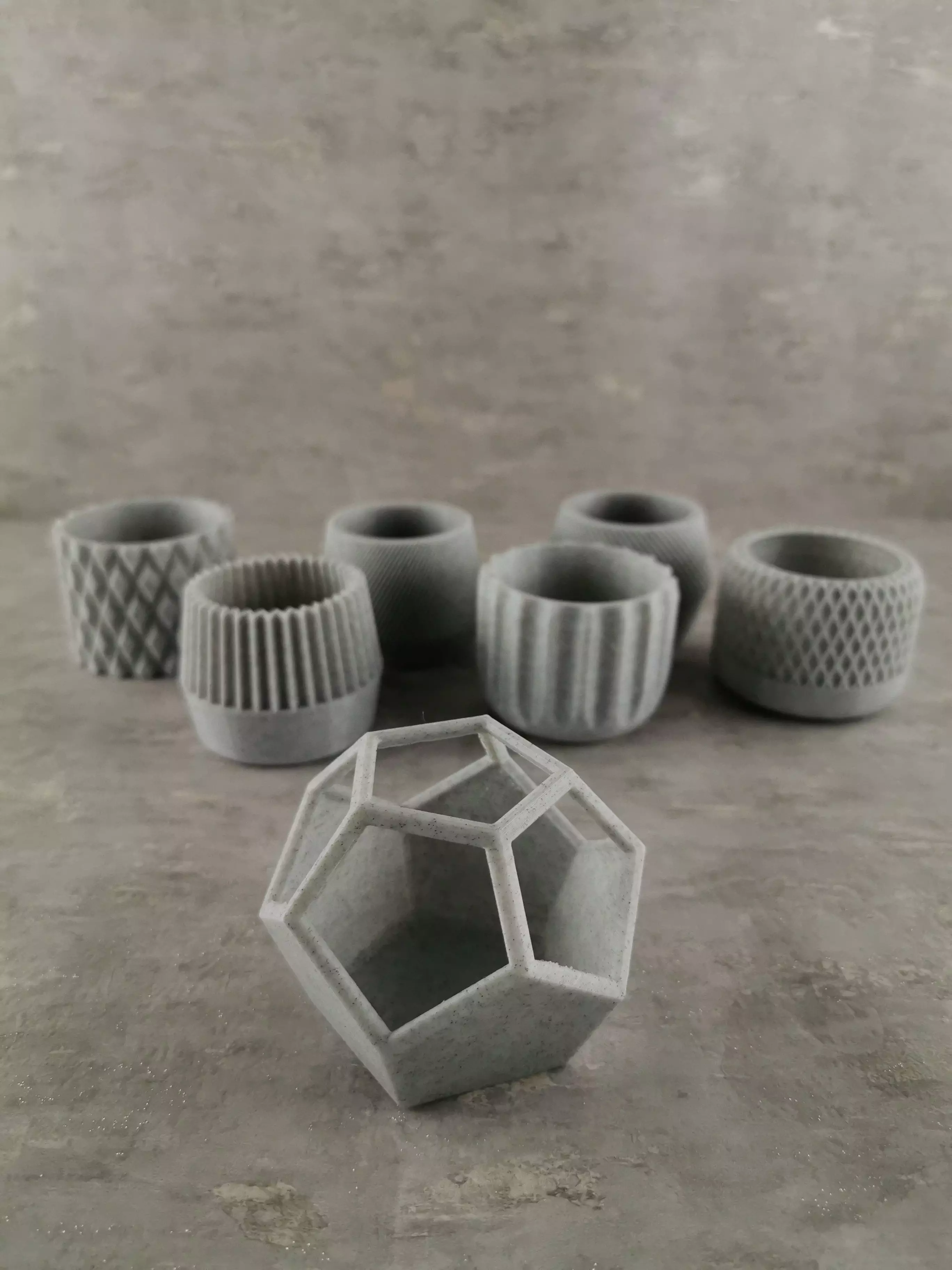 3D Printed 73  Flower pots for succulent plants  3D print model_0