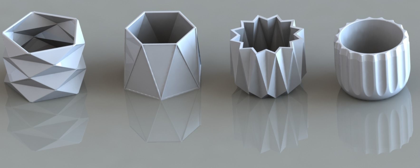 3D Printed 73  Flower pots for succulent plants  3D print model_23