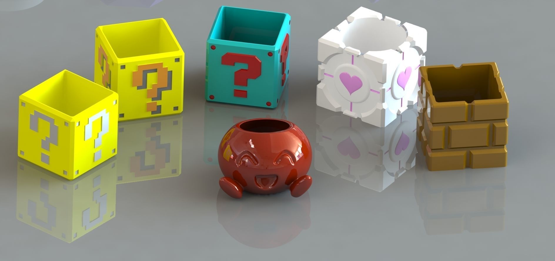 3D Printed 73  Flower pots for succulent plants  3D print model_17