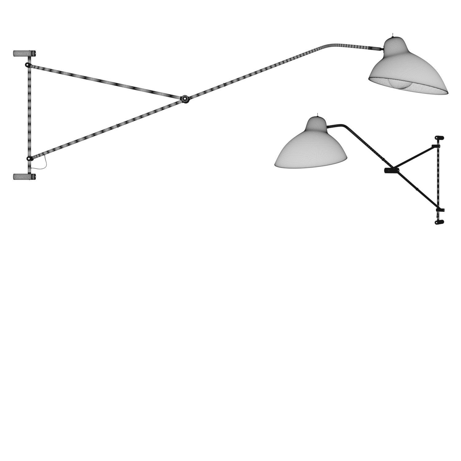 Demand wall lamp 3D model_2