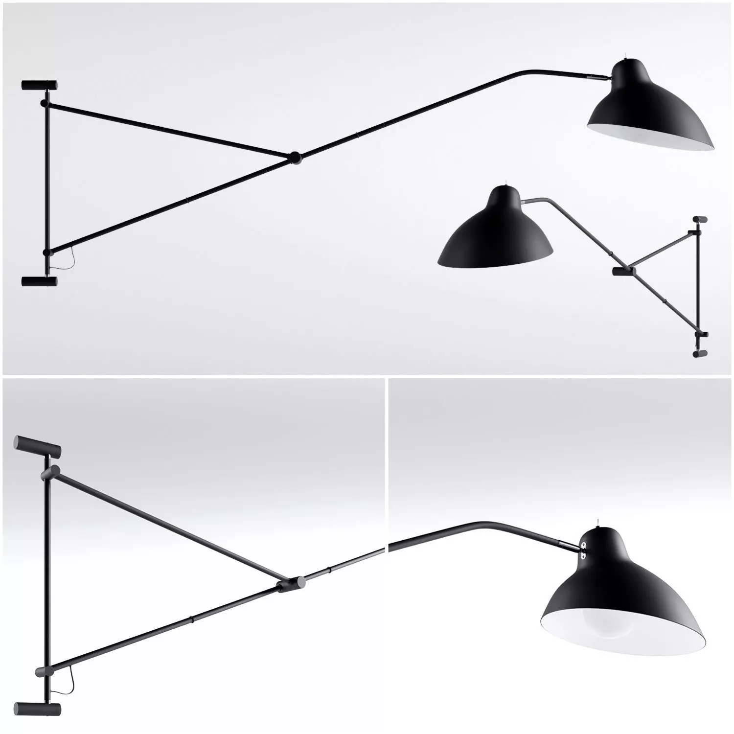 Demand wall lamp 3D model_0