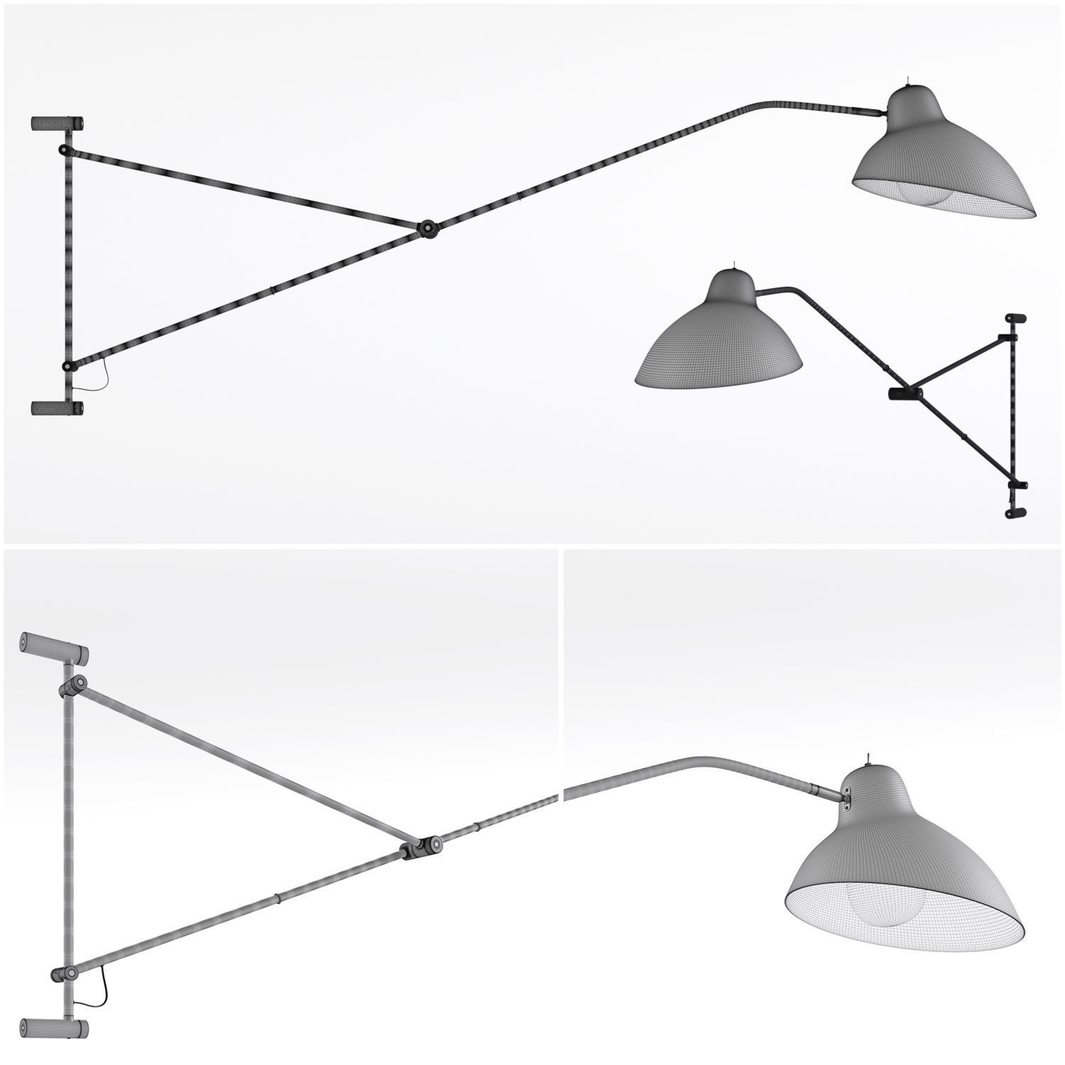 Demand wall lamp 3D model_7