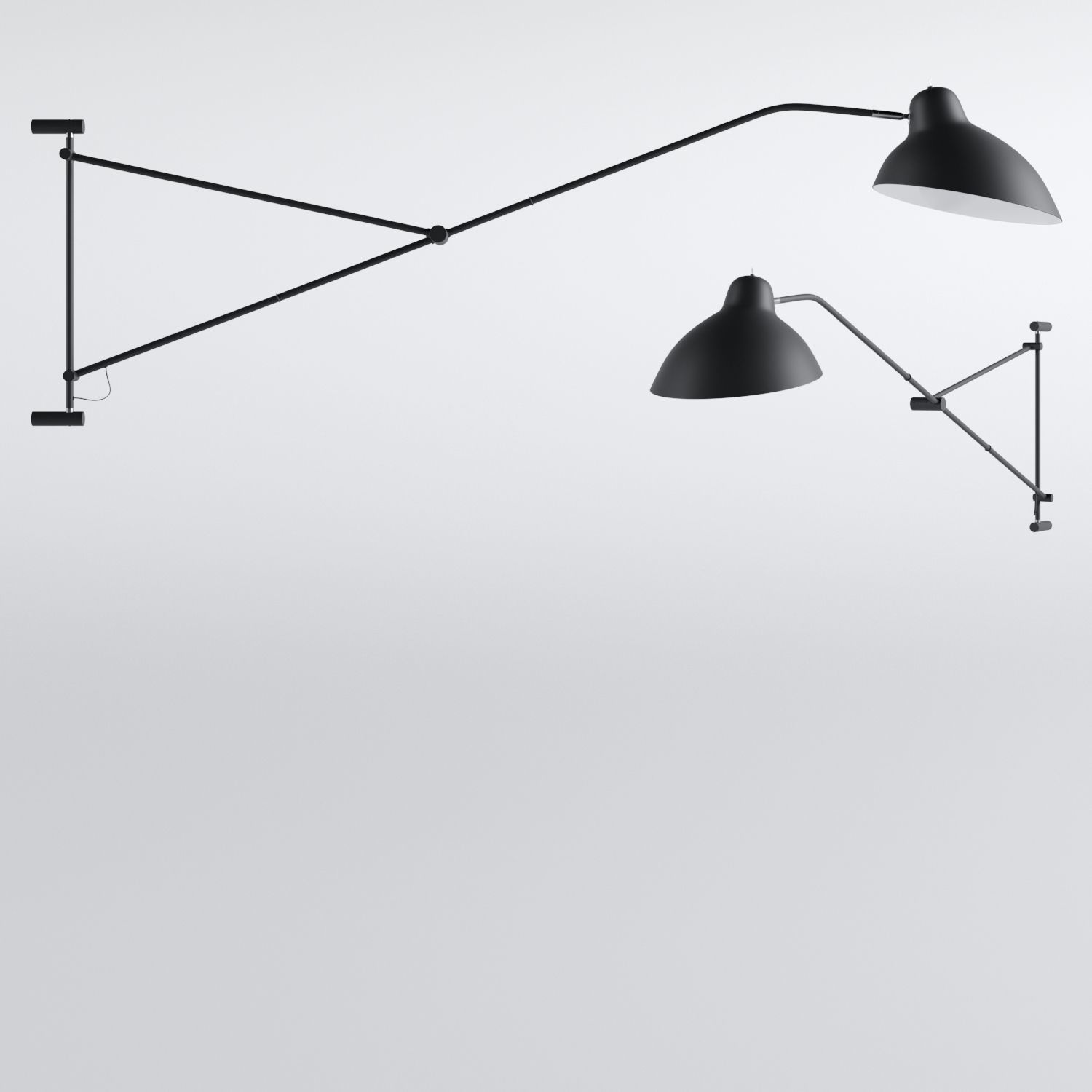 Demand wall lamp 3D model_1