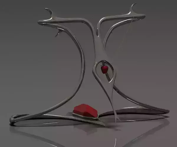 Snake necklace display stand