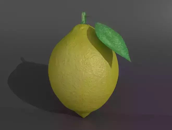 LEMON with leaf