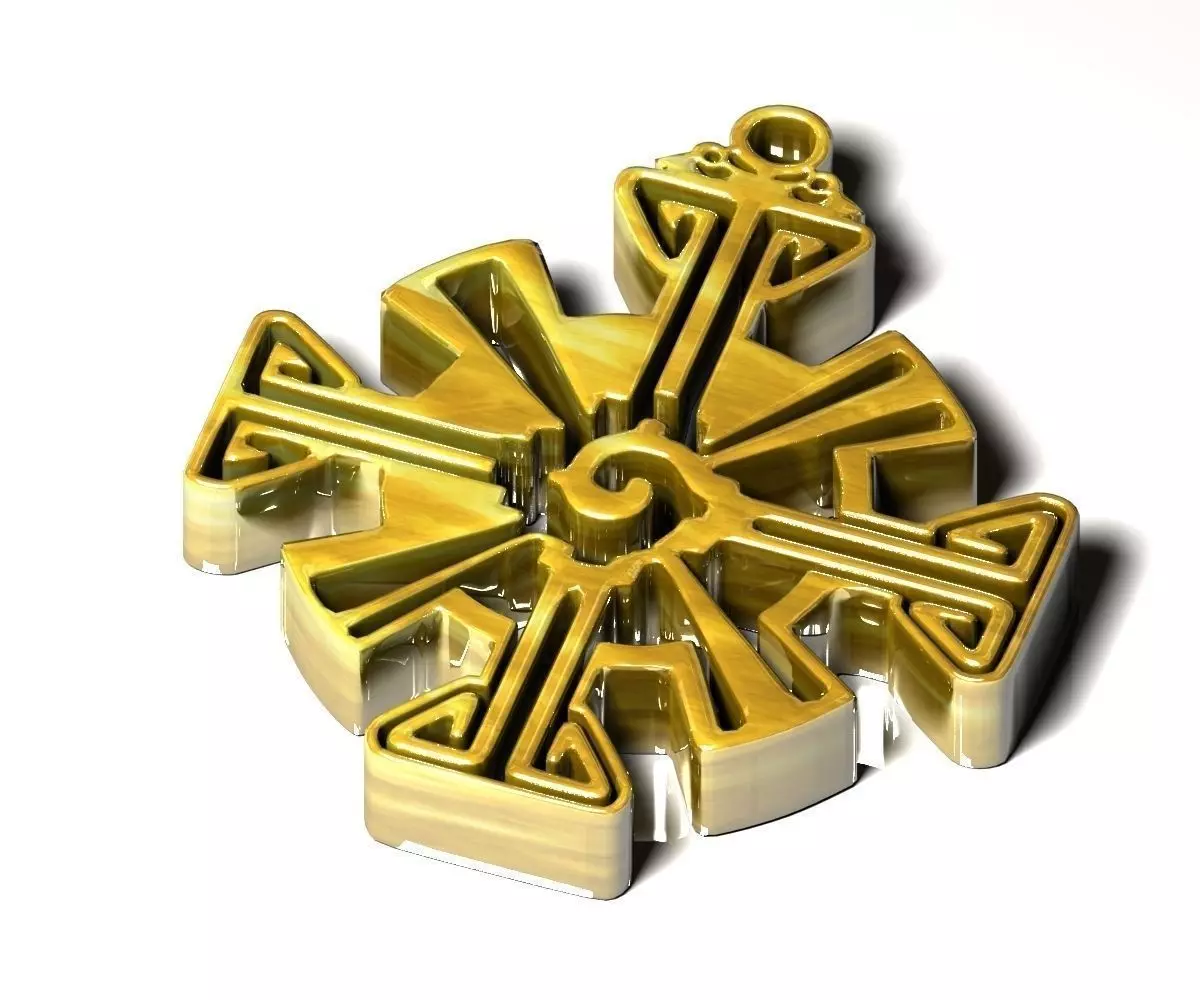 Hunab Ku Pendant 3D print model_0